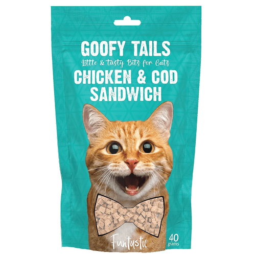Goofy Tails Chicken & COD Sandwich Cat Treats