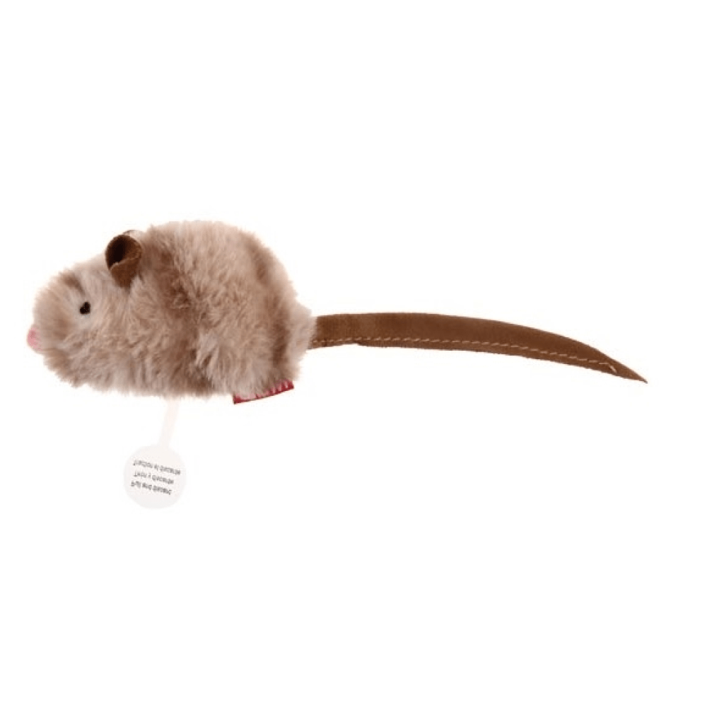 GiGwi Melody Chaser with Motion Activated Sound Chip Mouse Toy for Cats (Brown) Cats-Toys GiGwi