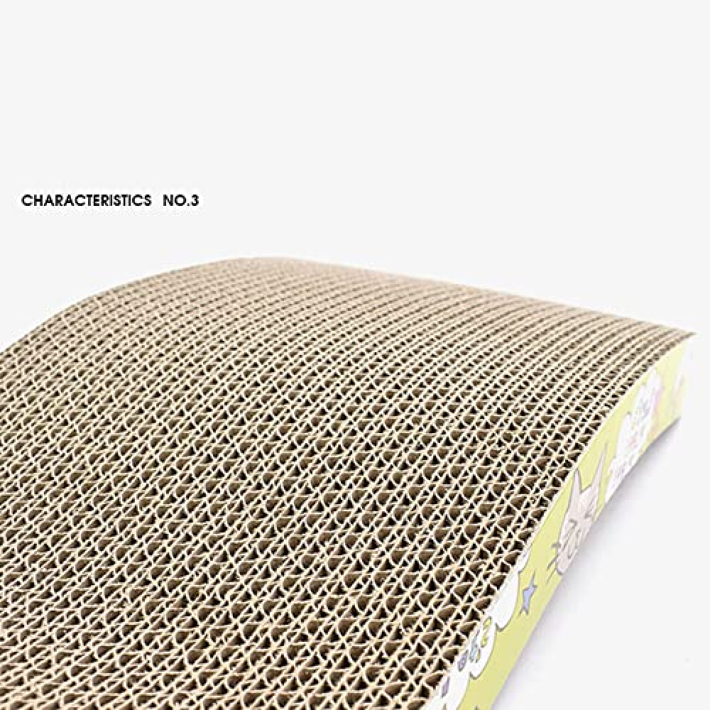 Emily Pets Curved Wave Scratching Board Toy for Cats