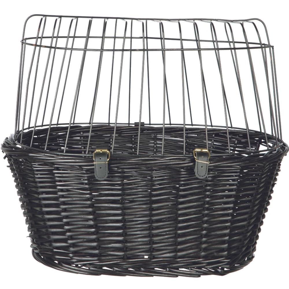 Trixie Front Bicycle Basket for Dogs and Cats (Black)