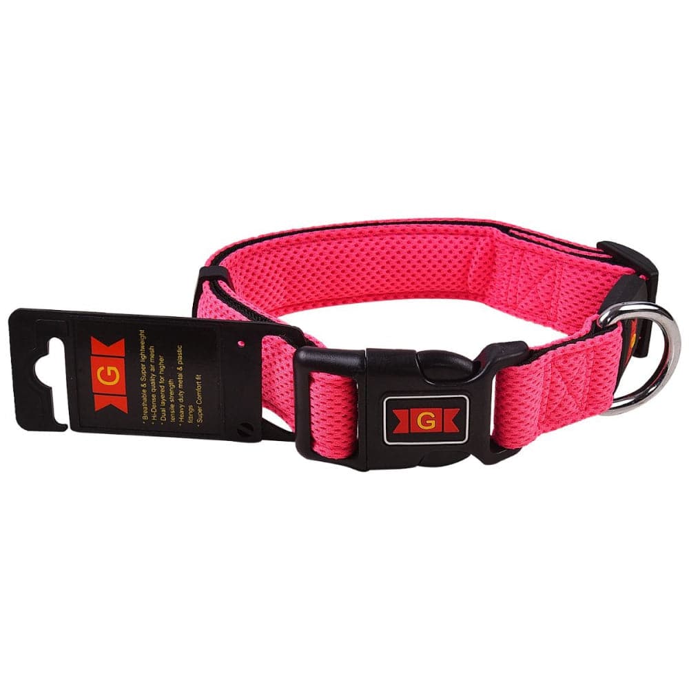 Glenand Nylon Mesh Collar for Dogs (Pink)
