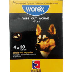 Scientific Remedies Worex Dewormer Tablets for Dogs
