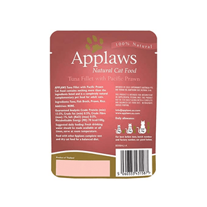 Applaws Tuna Fillet with Pacific Prawns Cat Pouch Wet Food