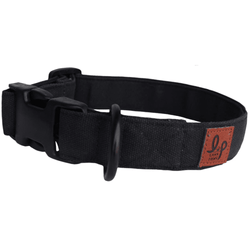 Lana Paws Canvas Collar for Dogs (Black)