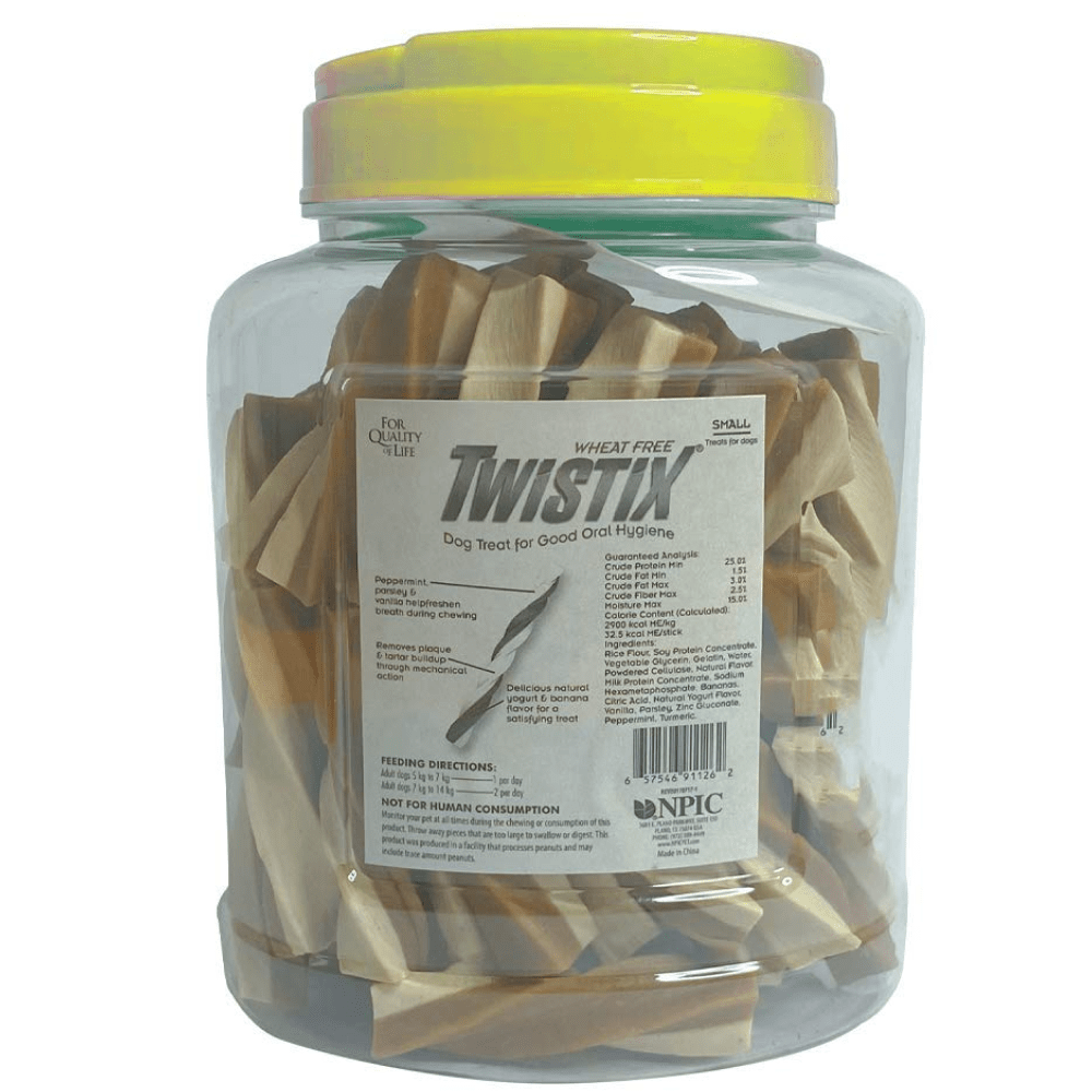 NPIC Twistix Yogurt & Banana Canister Dog Treats (Limited Shelf Life) Dog Treats + Others NPIC