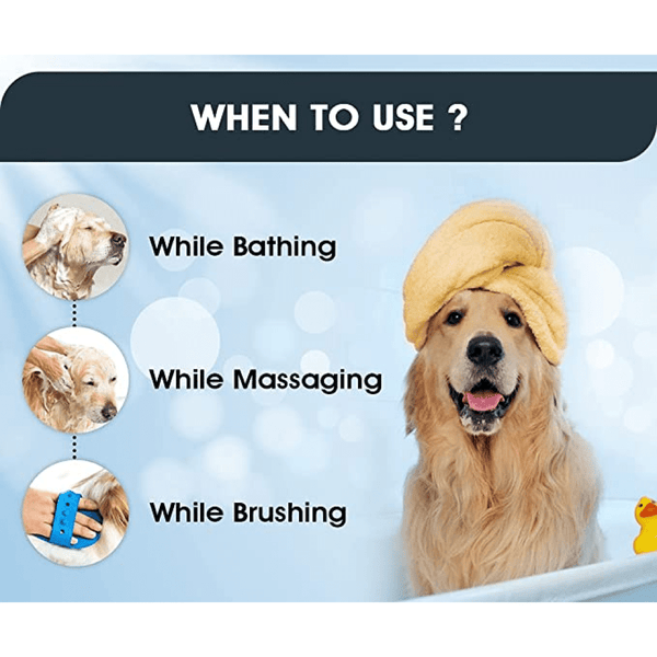 Boltz Bath and Deshedding Brush for Dogs and Cats (Red)