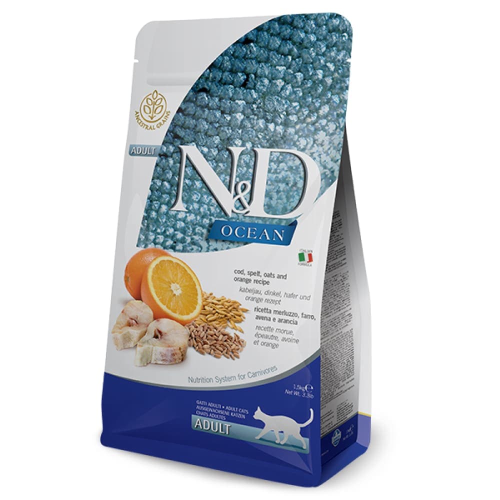 Farmina N&D Ocean Cod & Orange Adult Cat Dry Food