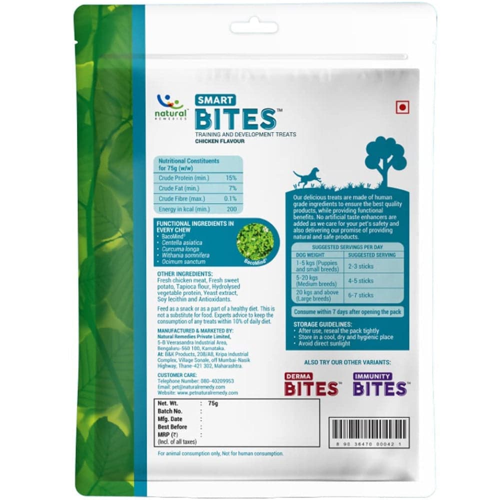 Natural Remedies Smart Bites Chew Treats for Dogs Dog Treats + Others Natural Remedies