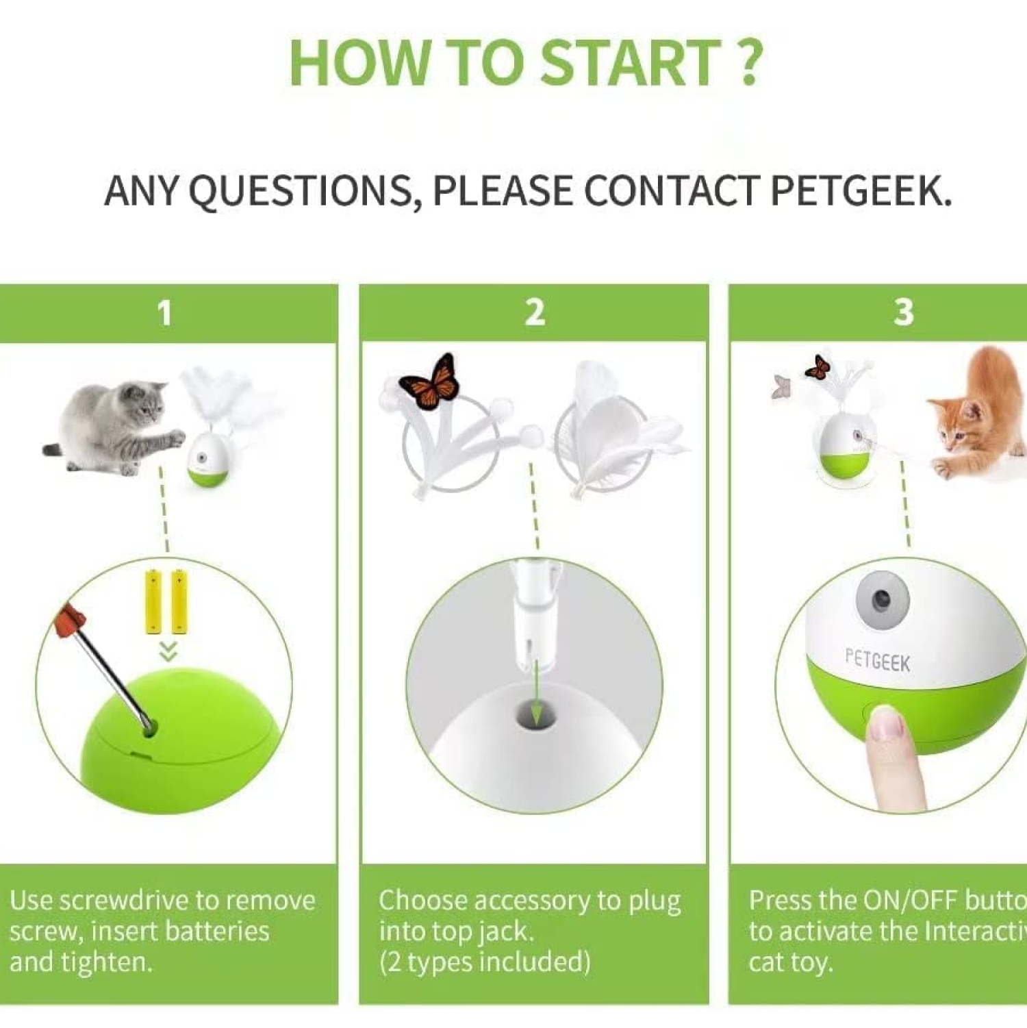Pet Geek Egg Laser Tumbler Toy for Cats Cats-Toys Petgeek