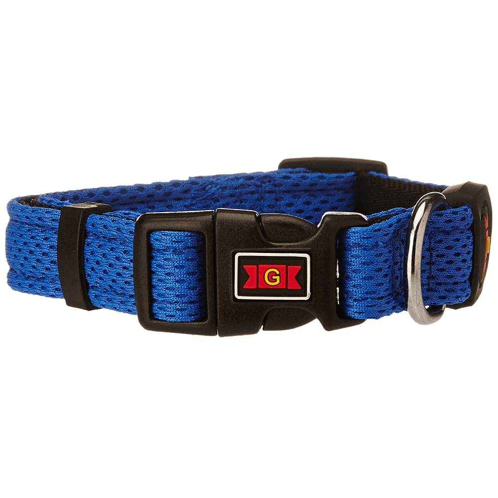 Glenand Nylon Mesh Collar for Dogs (Blue)