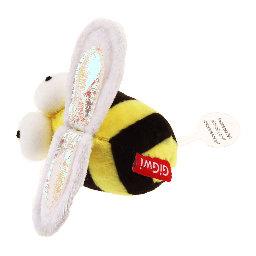 GiGwi Melody Chaser with Motion Activated Sound Chip Bee Toy for Cats (Yellow/Black) Cats-Toys GiGwi