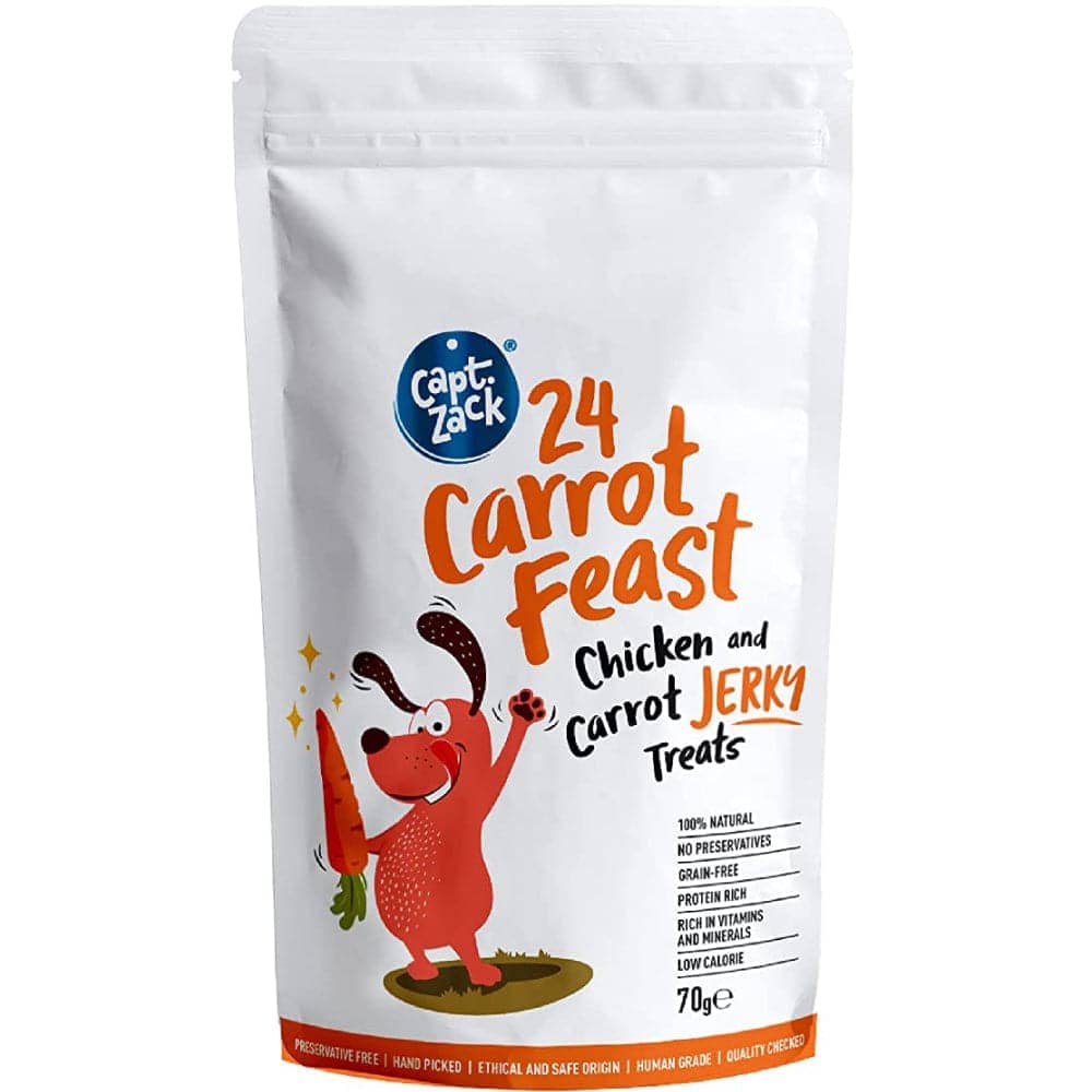 Captain Zack 24 Carrots Feast Chicken & Carrots Jerky Treats