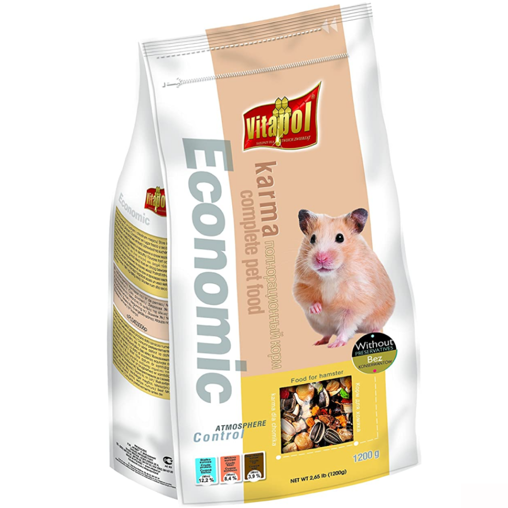 Vitapol Economic Food For Hamsters Hamster & Guinea pigs Vitapol 1.2kg