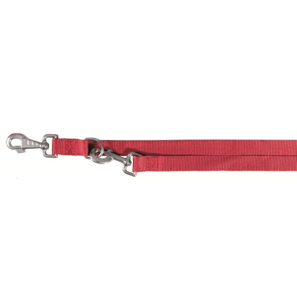 Trixie Classic 3 Stage Adjustable Leash for Dogs (Red) Dogs-Collar, Leashes, harnesses Trixie