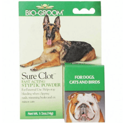 Bio Groom Sure Clot Fast Acting Styptic Powder for Dogs