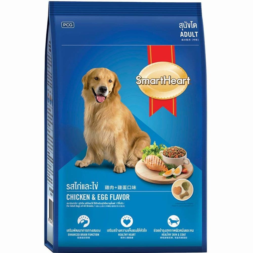 SmartHeart Chicken & Egg Adult Dog Dry Food (Limited Shelf Life) Dogs- Dry Food Smartheart 1.5kg