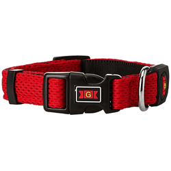 Glenand Nylon Mesh Collar for Dogs (Red)