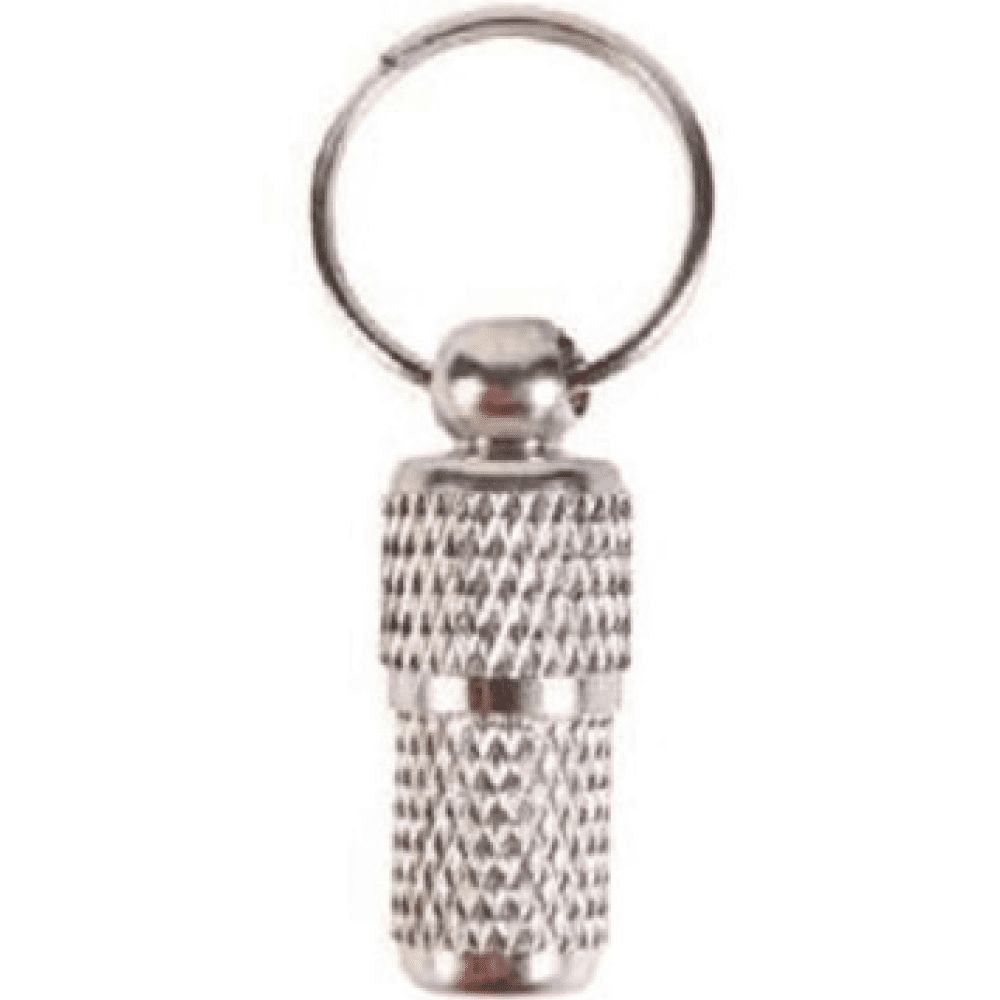 Trixie Chrome Finish Metal Dumbell Shaped Tag for Dogs and Cats (Silver)