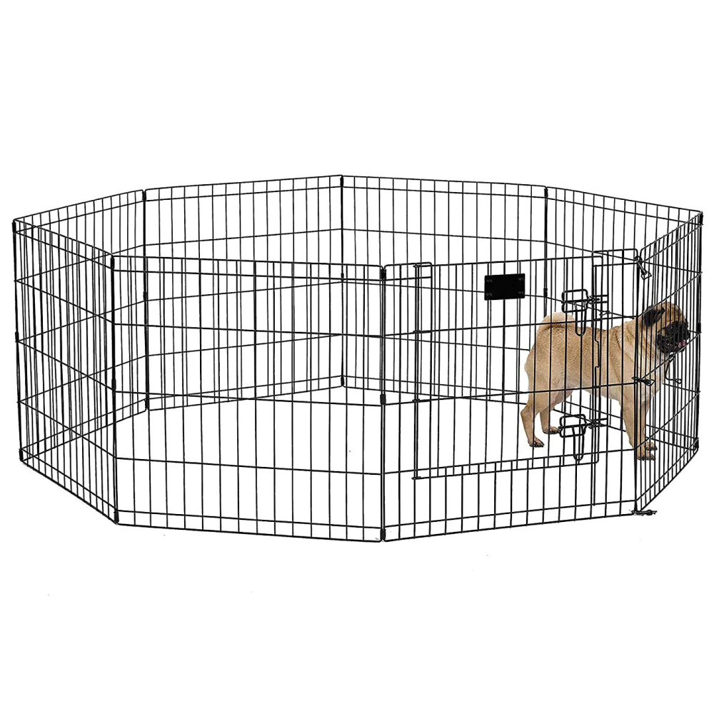 NutraPet High Lightweight Exercise Pen for Pets (Black)