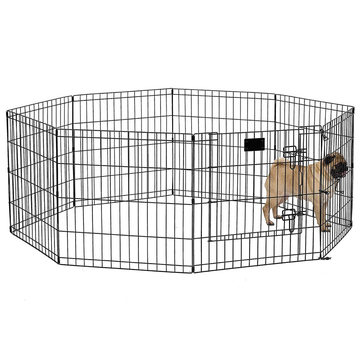 NutraPet High Lightweight Exercise Pen for Dogs and Cats (Black)