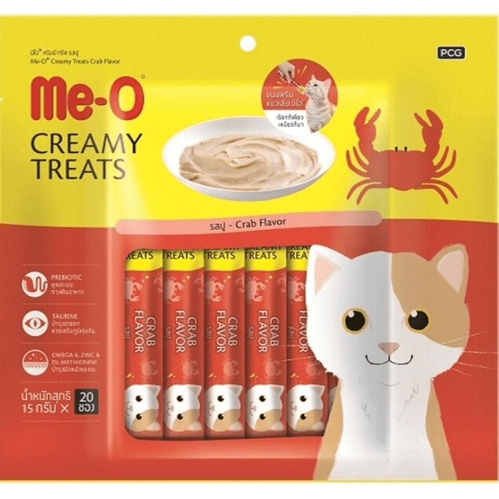 Me O Creamy Crab and Chicken & Liver Cat Treat Combo