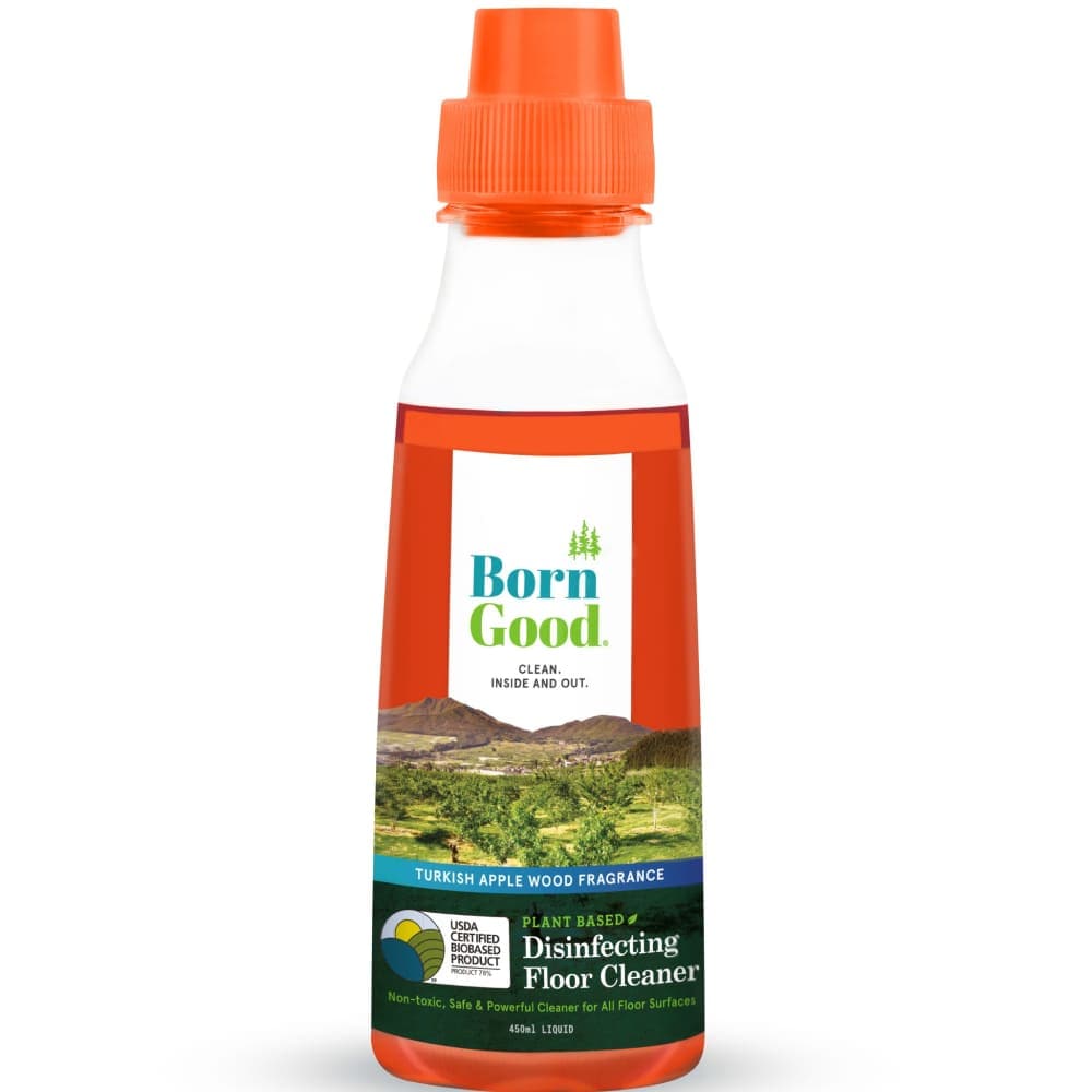 Born Good Turkish Apple Wood Fragrance Plant Based Disinfecting Floor Cleaner for Dogs and Cats
