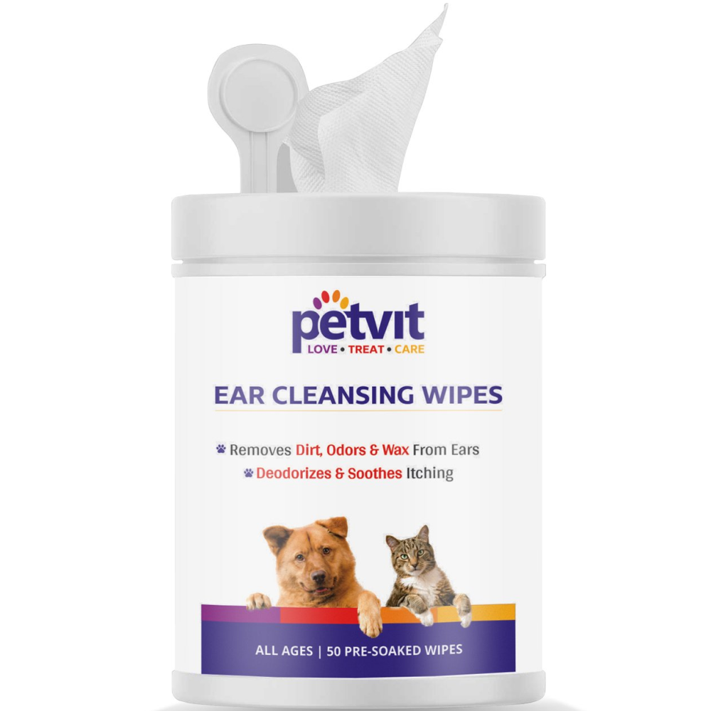 Petvit Ear Cleansing Wipes for Dogs & Cats