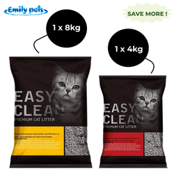 Emily Pets Lemon and Rose Fresh Scented Bentonite Cat Litter Combo (8kg+4kg)