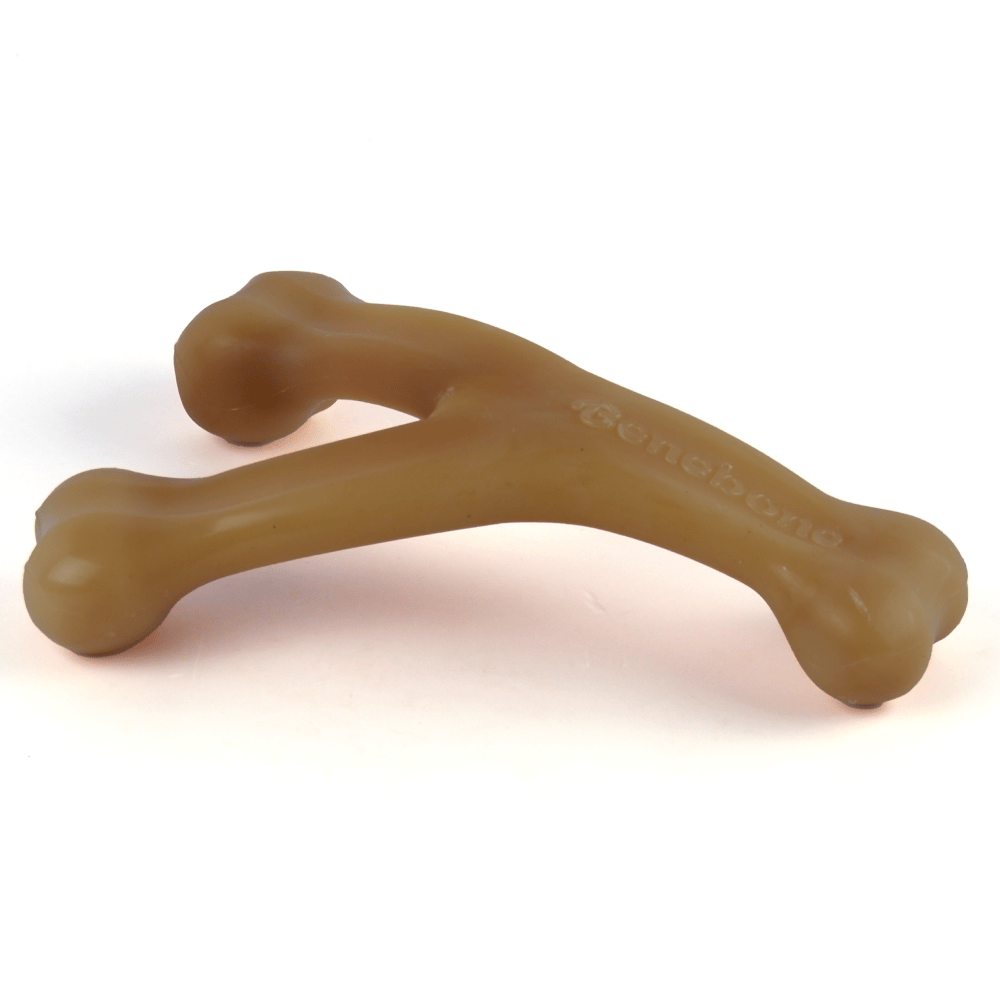 Benebone Bacon Flavored Wishbone Chew Toy for Dogs | For Aggressive Chewers Dogs-Toys Benebone