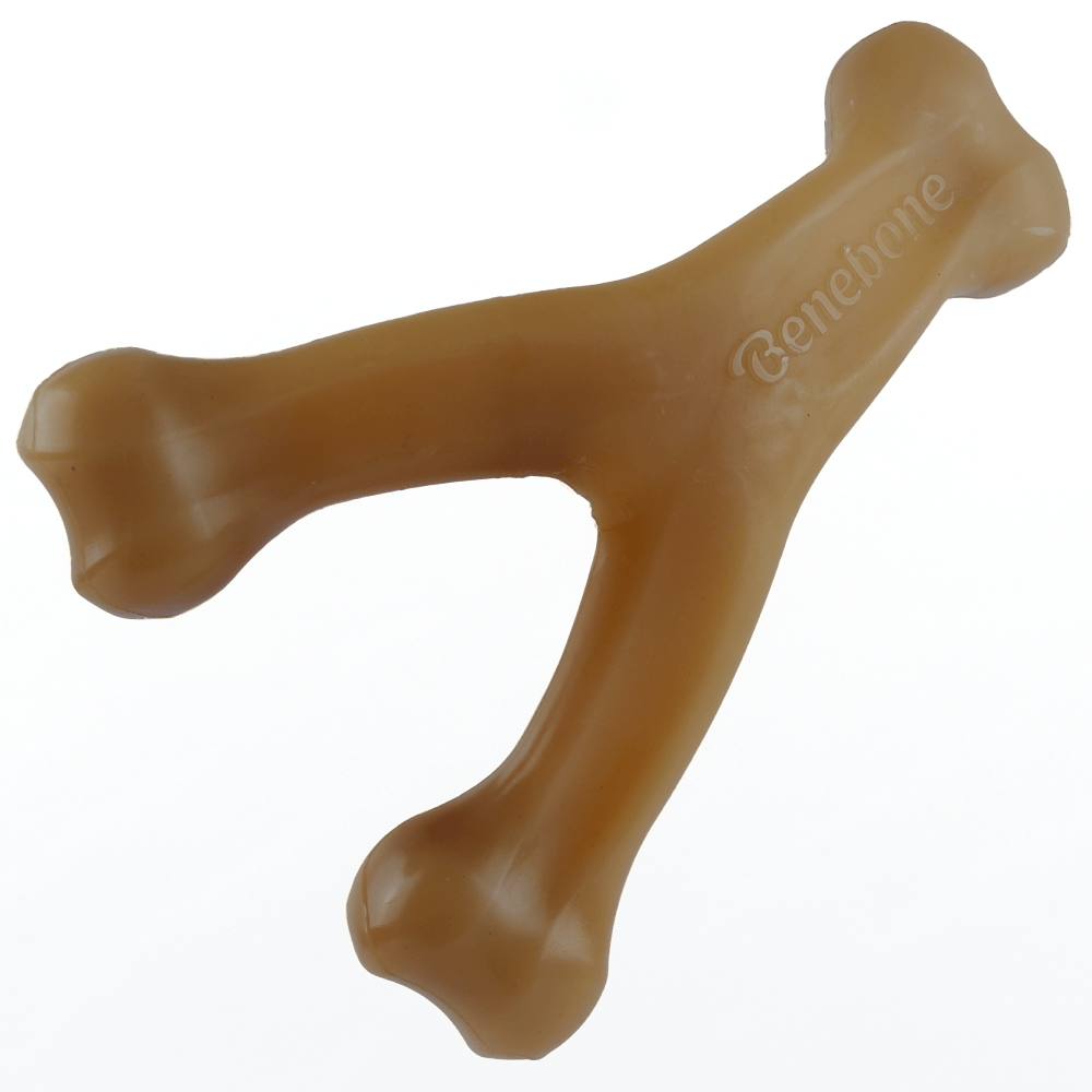 Benebone Bacon Flavored Wishbone Chew Toy for Dogs | For Aggressive Chewers Dogs-Toys Benebone S