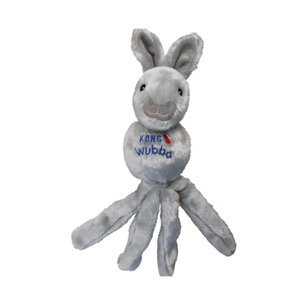 Kong Wubba Friends Plush Squeaky Toy for Dogs (Grey)