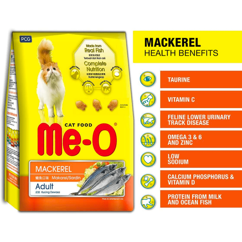 Me O Mackerel Adult Cat Dry Food Cats- Dry food Me O