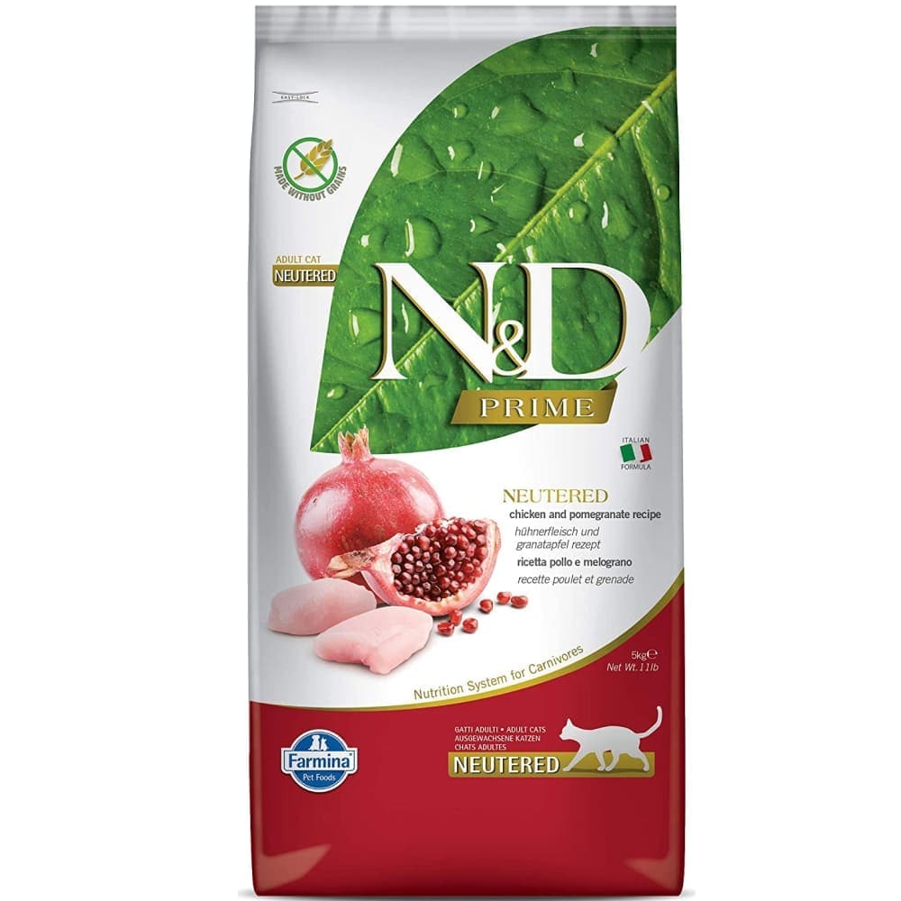 Farmina N&D Prime Chicken & Pomegranate Adult Neutered Cat Dry Food
