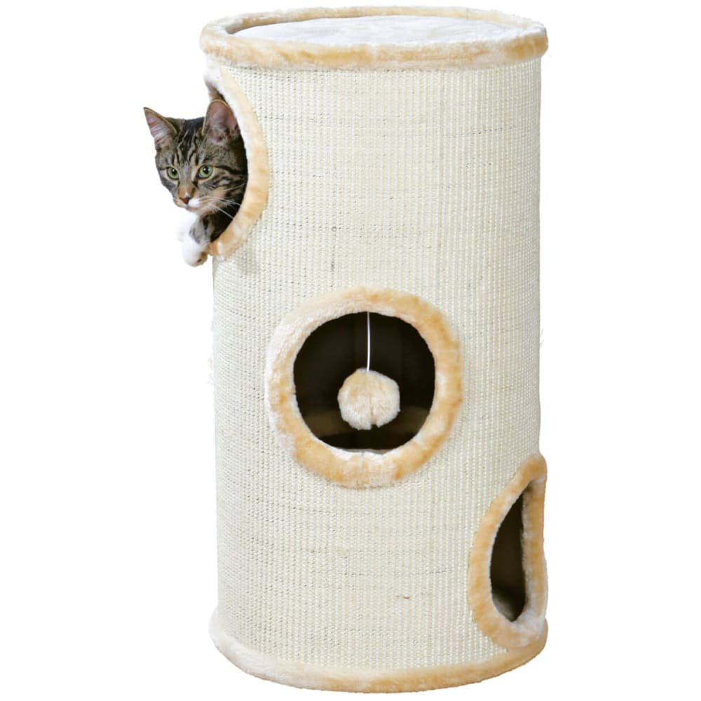 Trixie Samuel 3 Storey Tower for Cats (Beige) Cats-Toys Trixie Dropship 70cm