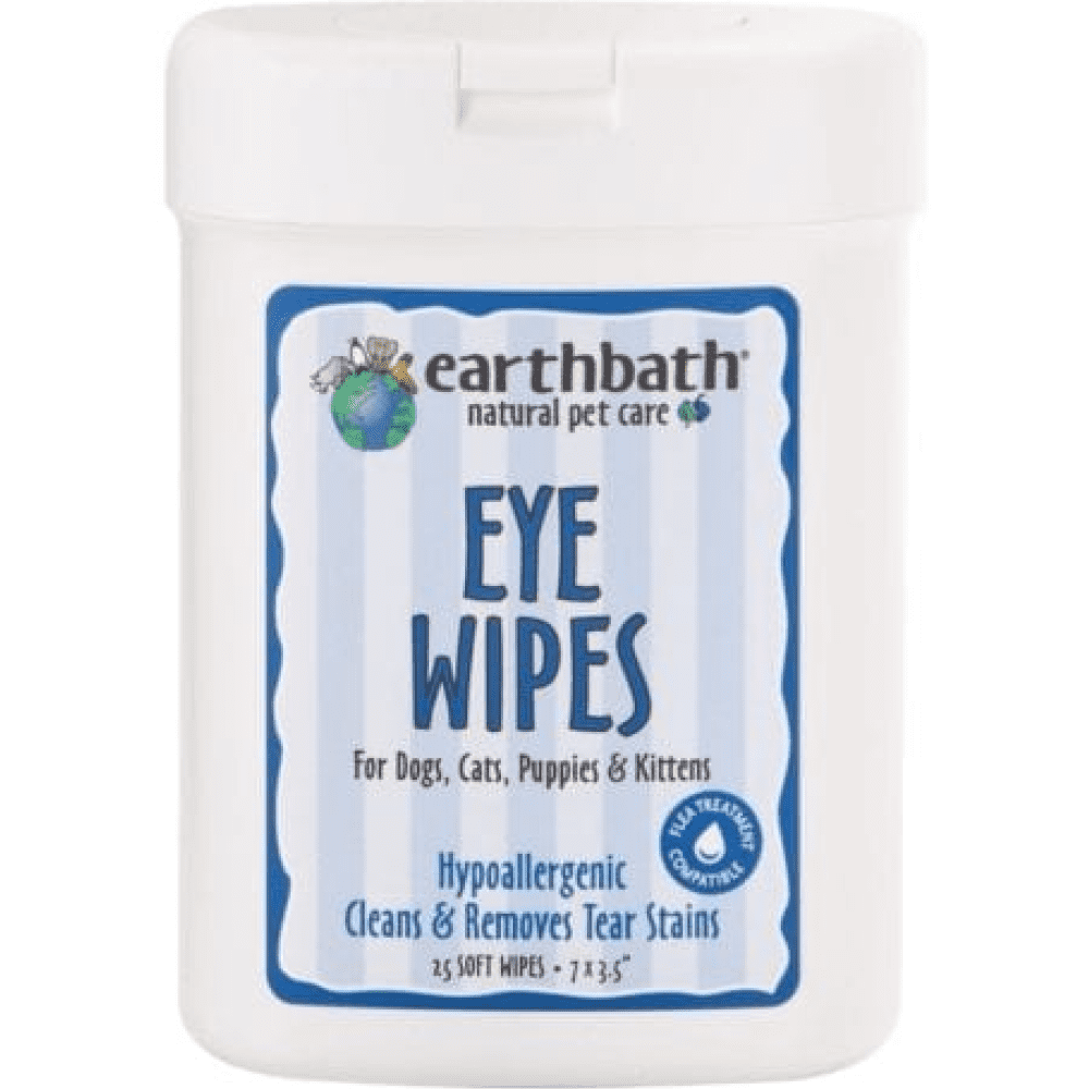 EarthBath Hypo Allergenic Fragrance Free Grooming Foam and Eye Wipes for Dogs Combo