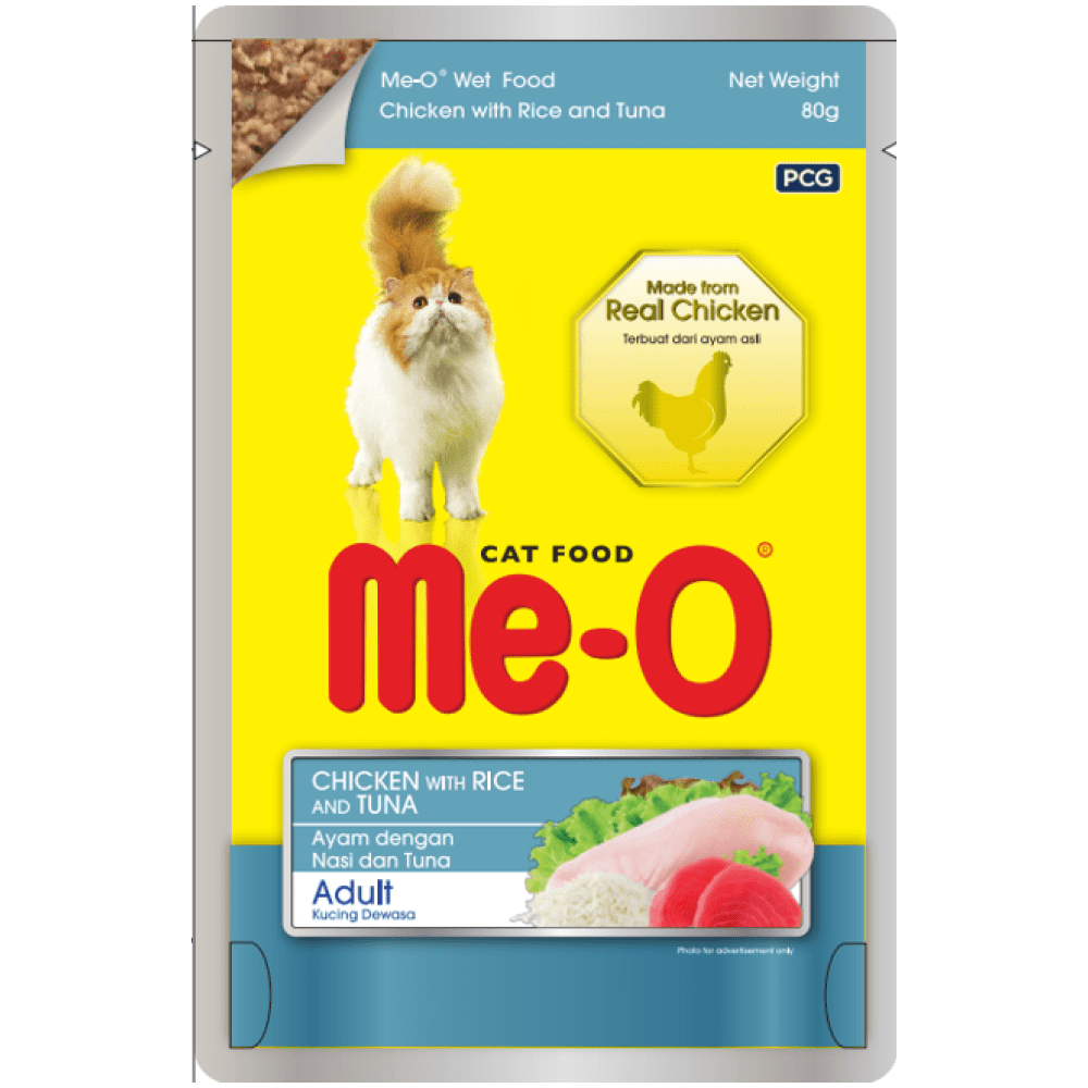 Me-O Chicken & Rice In Tuna Adult Cat Wet Food