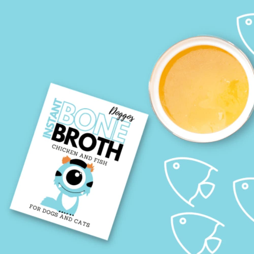 Doggos Instant Chicken Bone Broth with Fish for Cats and Dogs Dog Treats + Others Doggos 3.5g/100mL Soup