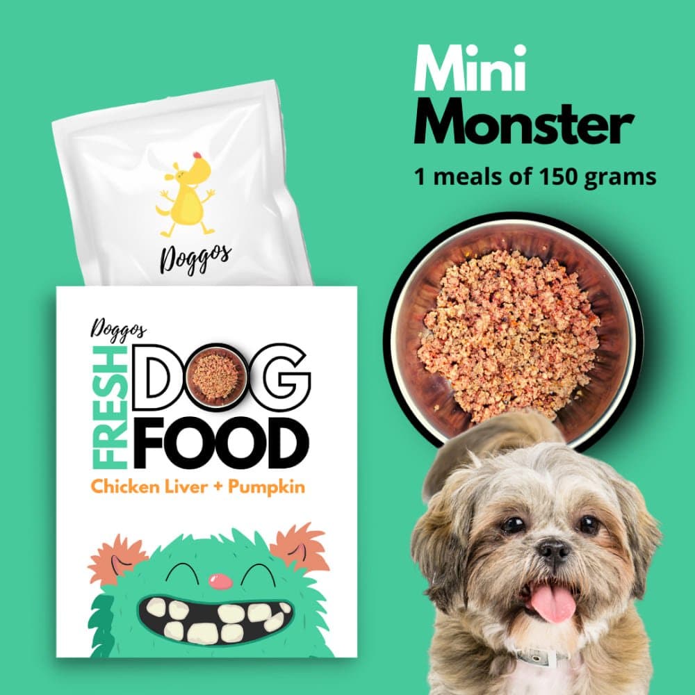 Doggos Mini Monster Chicken and Pumpkin Fresh Small Breeds Dog Wet Food