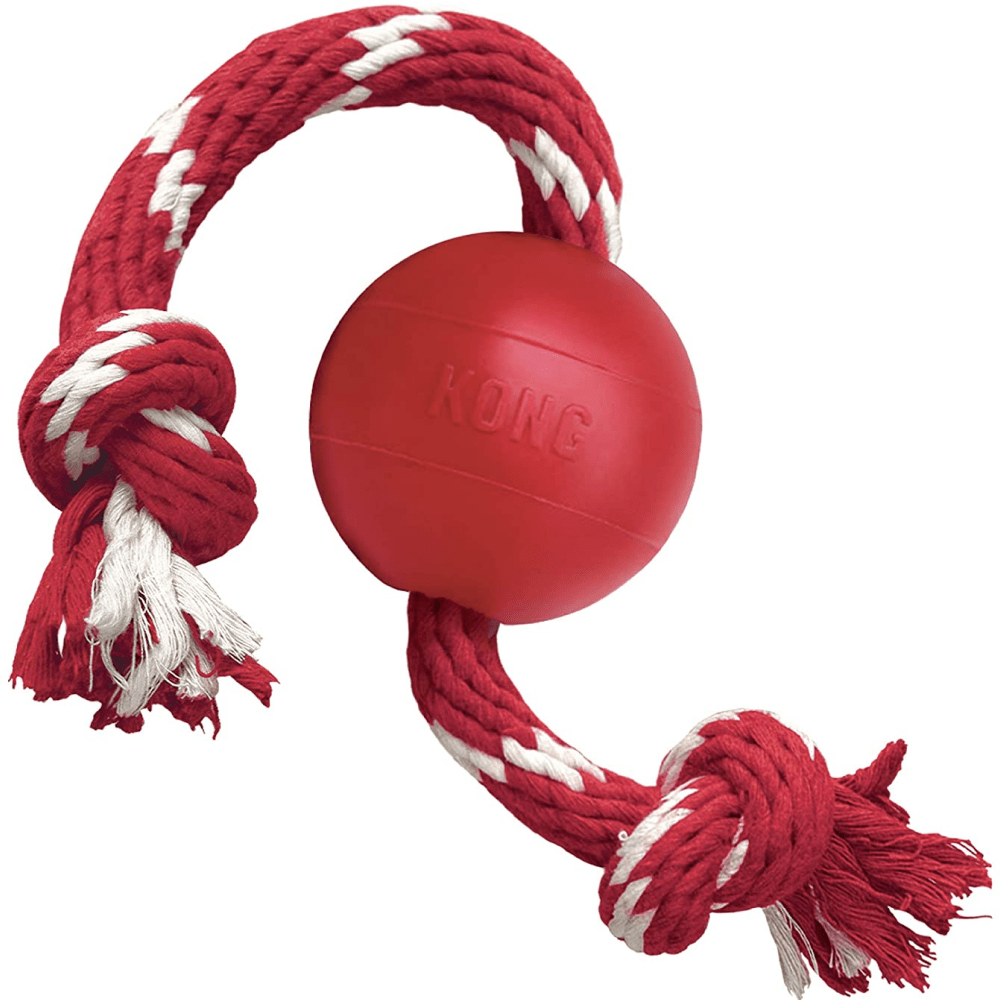 Kong Ball With Rope Toy for Dogs