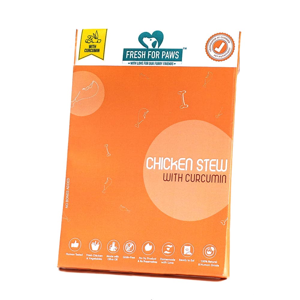 Fresh For Paws Chicken with Curcumin Dog Wet Food (100g)