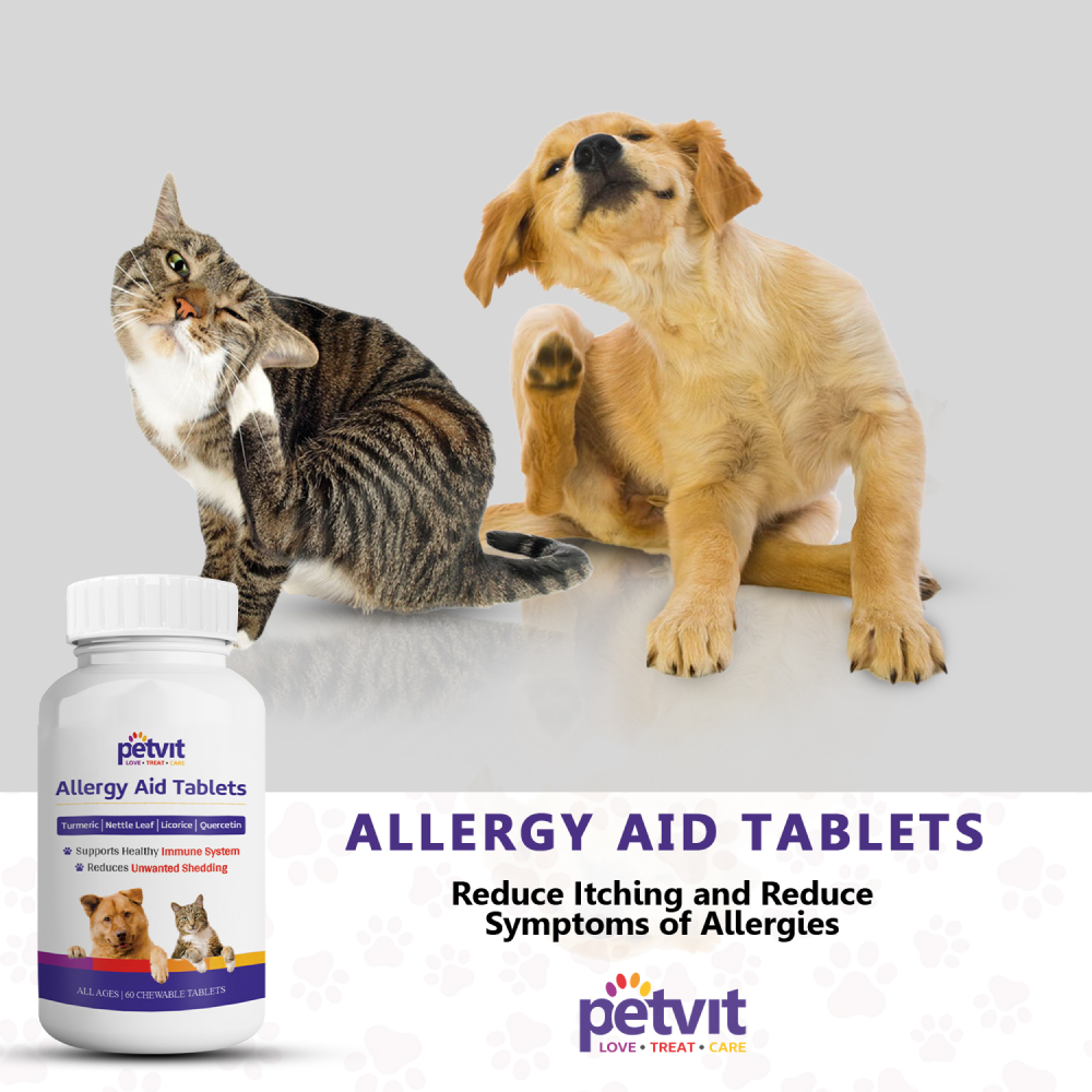 Petvit Allergy Aid Tablets for Dogs and Cats