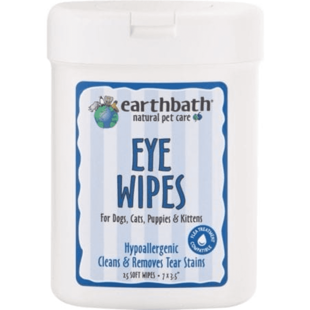 EarthBath Hypoallergenic Fragrance Free Eye Wipes for Dogs and Cats Both-Grooming Supplies EarthBath