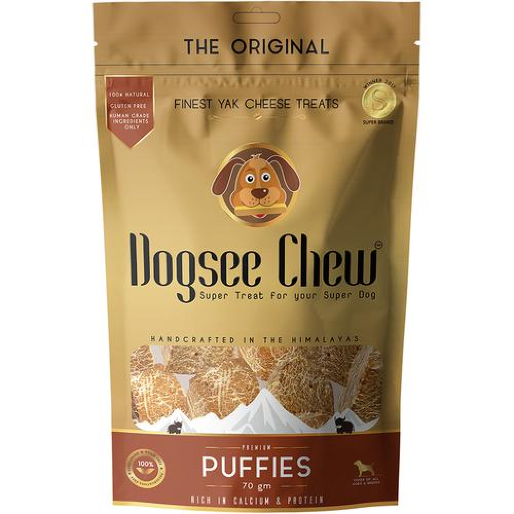 Dogsee Chew 100% Natural Yak Cheese Puffies Dog Treat