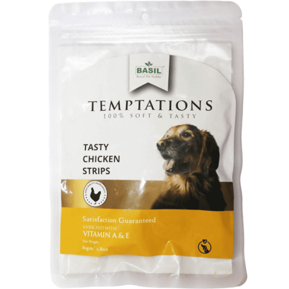 Basil Temptations Chicken Strips Dog Treat