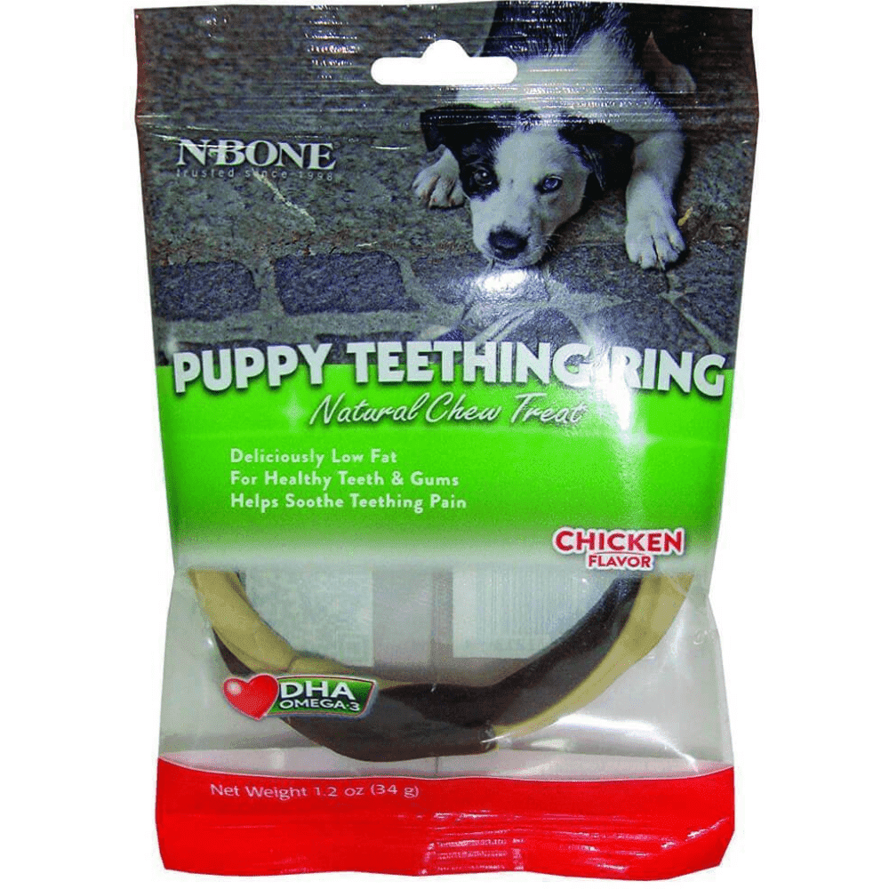 NPIC Chicken Flavour N Bone Puppy Teething Ring Dog Treats