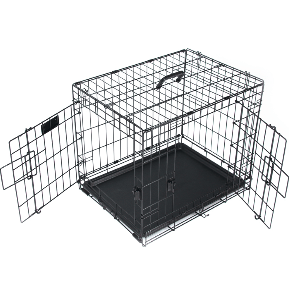 M Pets Voyager Wire Crate with 2 Doors for Dogs and Cats