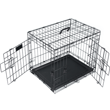 M Pets Voyager Wire Crate with 2 Doors for Dogs and Cats