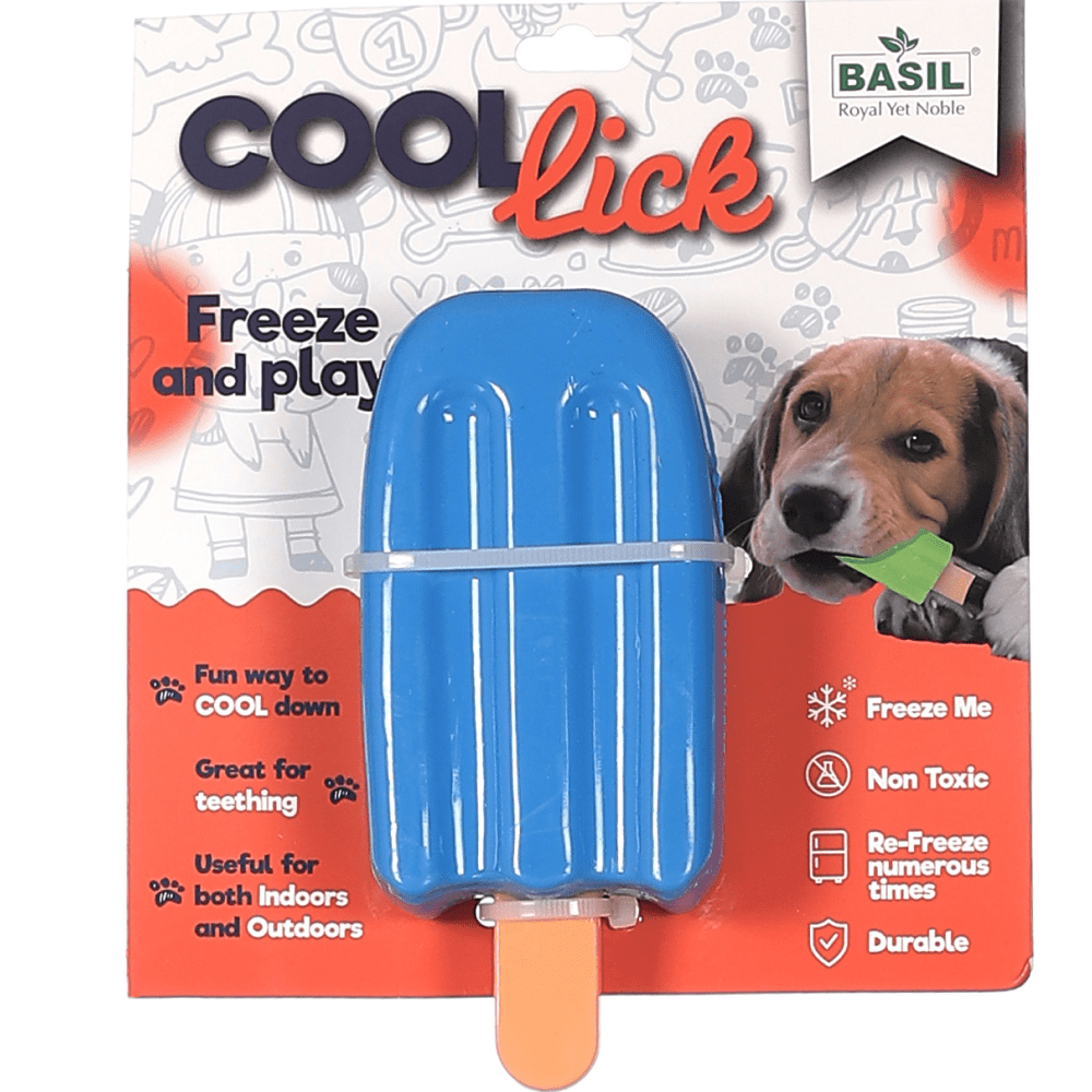 Basil Ice Cream Shaped Cool Lick Silicon Toy for Dogs