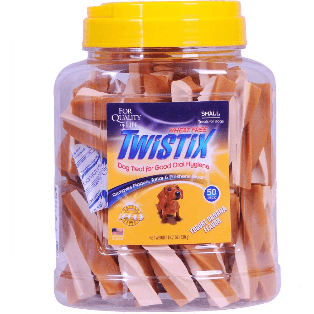 NPIC Twistix Yogurt & Banana Canister Dog Treats (Limited Shelf Life) Dog Treats + Others NPIC 50 Sticks