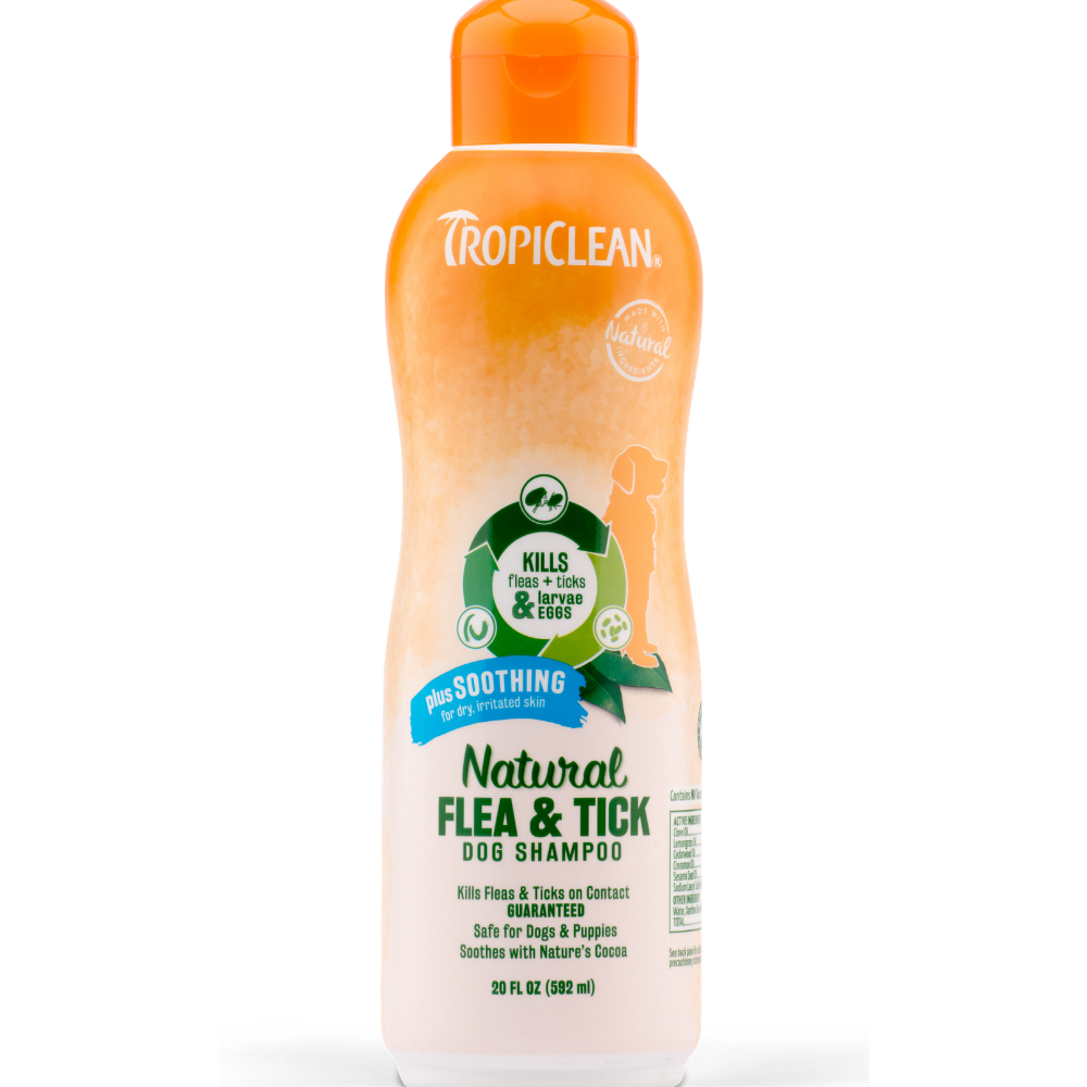 Tropiclean Natural Flea and Tick Plus Soothing Shampoo